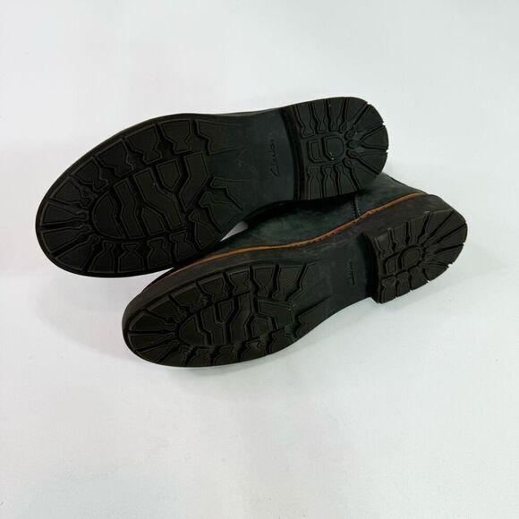 Clarks Boots Womens 10 Dark Gray Combi Solid Slip-On Round Toe Trace Fall Ankle - Picture 7 of 10